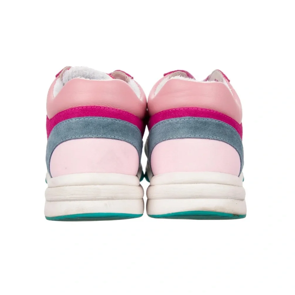 CHANEL RUNNERS CC LOGO SUEDE 'BURGUNDY/BEIGE' SNEAKER - Picture 2 of 9